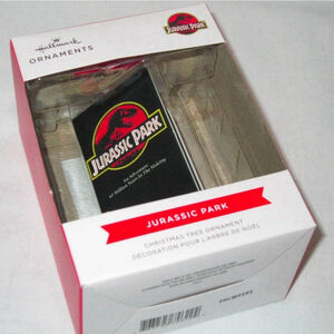 Hallmark Jurassic Park Movie VHS Tape Christmas Tree Ornament Holiday Dino New